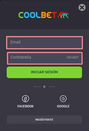 Coolbet Iniciar sesión